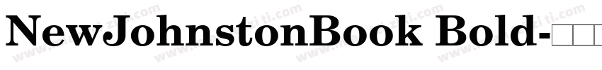 NewJohnstonBook Bold字体转换